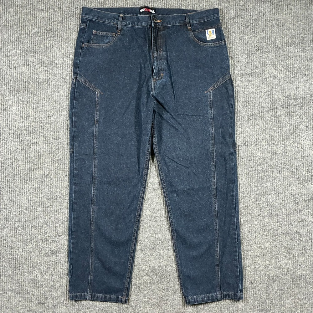 Bocomal FR Flame Resistant Jeans Mens W38" L29.5" Blue Workwear Denim CAT2